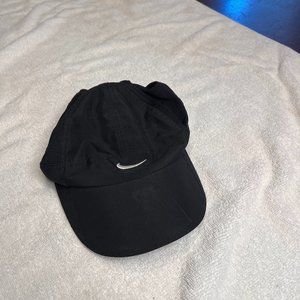 Black Nike Featherlight Dri-Fit Running/Athletic Sports Hat